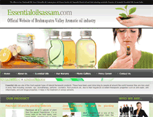 Tablet Screenshot of essentialoilsassam.com